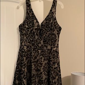 Black/Gold Homecoming Dress